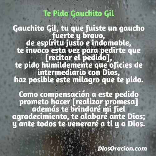 Gauchito Gil Oración Poderosa